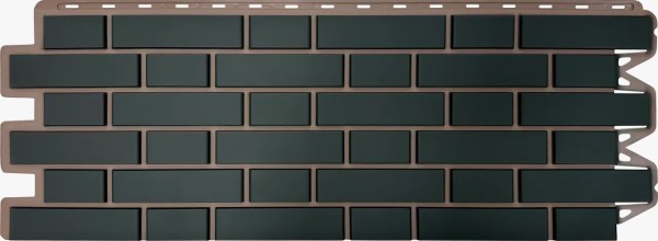 Фасадная панель Альта-Профиль, Кирпич Клинкерный, Графит купить в Буденновске