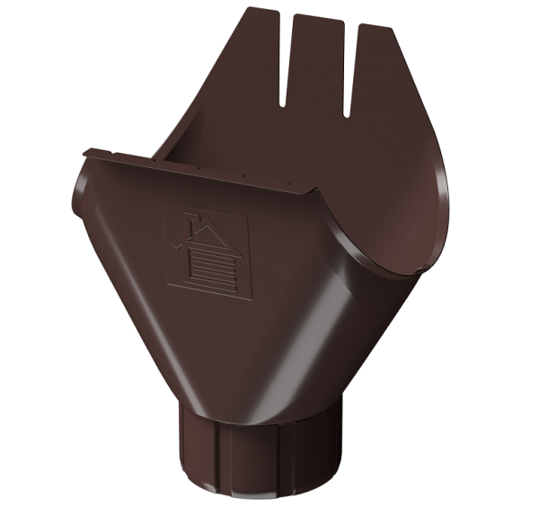 Воронка желоба D125 Döcke STAL PREMIUM Шоколад, (RAL 8019) купить в Буденновске