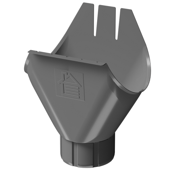 Воронка желоба D125 Döcke STAL PREMIUM Графит, (RAL 7024) купить в Буденновске