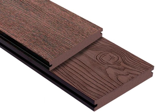 Террасная доска ДПК Outdoor 3D полнотелая STORM/OCEAN BROWN коричневая микс купить в Буденновске