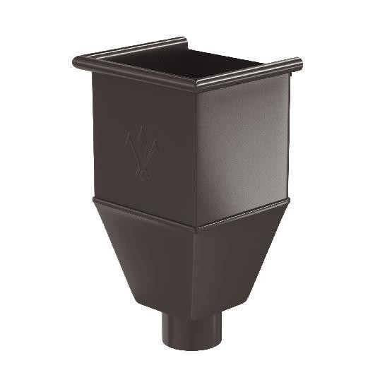 Водосток Aquasistem, система 150/100 - Воронка_водосборная удлиненая RR 32 Тёмно-Коричневый купить в Буденновске