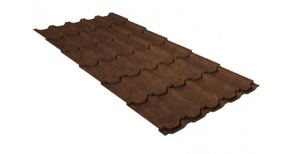 Металлочерепица квинта плюс GL 0,5 Safari Twincolor Brown купить в Буденновске