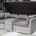 Диван-Трансформер AFINA плетеный из иск. ротанга AFM-320G Grey купить в Буденновске