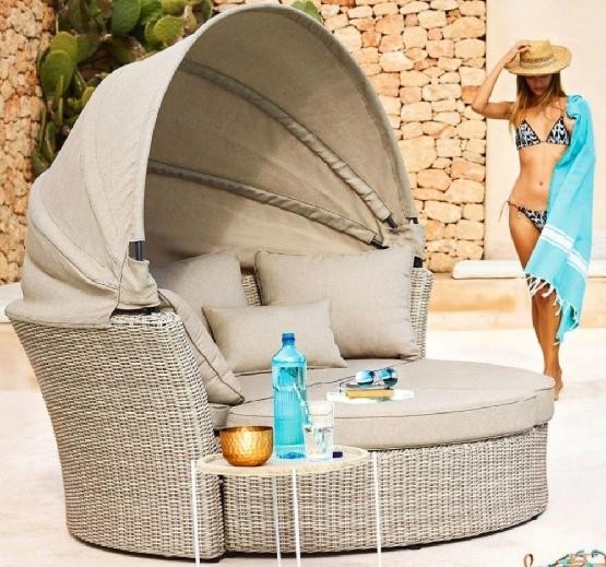 Диван-Трансформер AFINA плетеный из иск. ротанга AFM-325 Beige купить в Буденновске