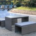 Диван-Трансформер AFINA плетеный из иск. ротанга S330G-W78 Grey купить в Буденновске