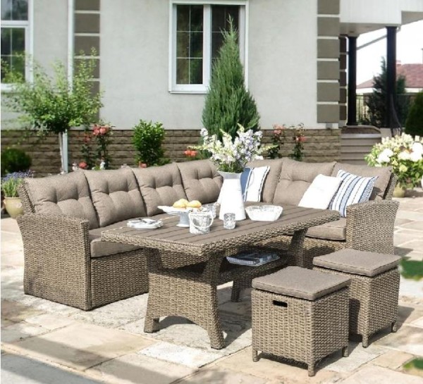 Комплект мебели AFINA плетеной из иск. ротанга AFM-307B Beige купить в Буденновске