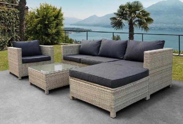 Комплект мебели AFINA плетеной из иск. ротанга YR821G Grey/Grey купить в Буденновске