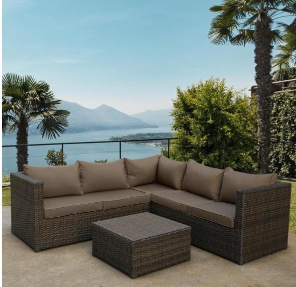 Комплект мебели AFINA плетеной из иск. ротанга YR825A Brown/Beige купить в Буденновске