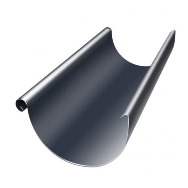 Водосток Grand Line 150x100 – Полукруглый желоб 3 метра RAL 7024 купить в Буденновске