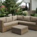 Комплект мебели AFINA плетеной из иск. ротанга YR825B Beige купить в Буденновске