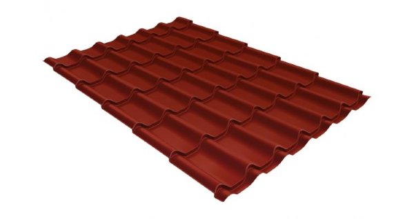 Металлочерепица классик 0,5 Satin RAL 3009 оксидно-красный купить в Буденновске