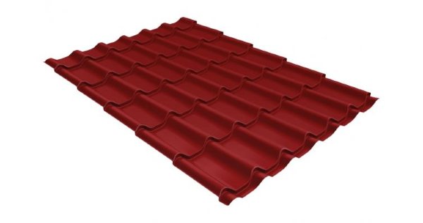 Металлочерепица классик 0,5 Satin RAL 3011 коричнево-красный купить в Буденновске