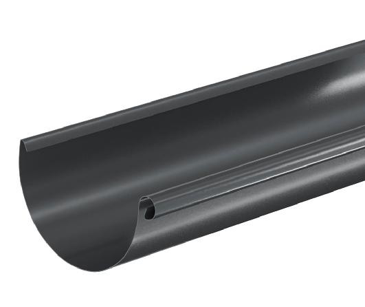 Водосток Aquasistem, система 150/100 - Водосточный желоб 3.00м RAL 7024 Тёмно-серый купить в Буденновске