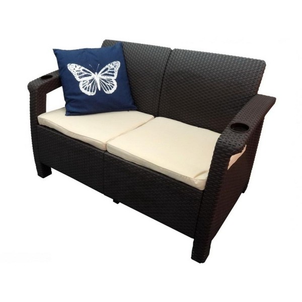 Двухместный диван Yalta Sofa Seаt венге купить в Буденновске