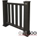 Ограждение из ДПК Outdoor Классик 3D STORM чёрный купить в Буденновске