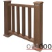 Ограждение из ДПК Outdoor Классик 3D STORM коричневый микс купить в Буденновске