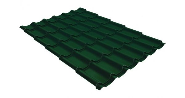 Металлочерепица классик GL 0,5 Velur20 RAL 6005 зеленый мох купить в Буденновске