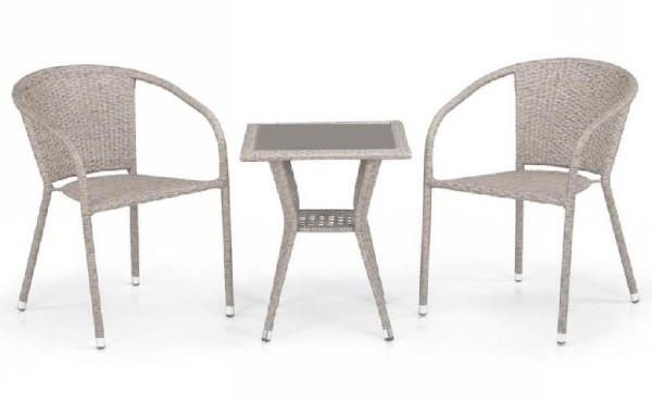 Комплект плетеной мебели AFINA из иск. ротанга T25C/Y137C-W85 Latte 2Pcs купить в Буденновске