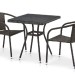Комплект плетеной мебели AFINA из иск. ротанга T282BNT/Y137C-W53 Brown 2Pcs купить в Буденновске