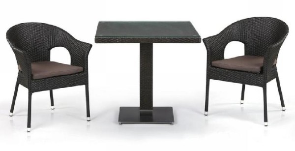 Комплект плетеной мебели AFINA из иск. ротанга T605SWT/Y79A-W53 Brown 2Pcs купить в Буденновске