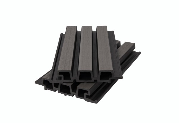 Фасадная панель брусковая двухцветная co-extrusion, grey dark купить в Буденновске