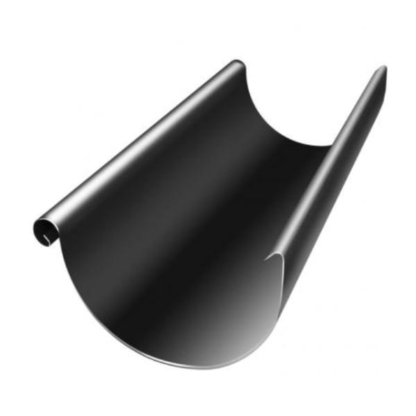 Водосток Grand Line 125x90 – Желоб 3м RAL 9005 купить в Буденновске