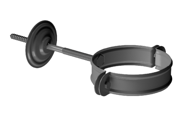 Хомут трубы D90 Döcke STAL PREMIUM Графит, (RAL 7024) купить в Буденновске
