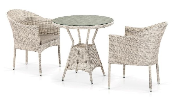 Комплект плетеной мебели AFINA из иск. ротанга T705ANT/Y350-W85 Latte 2Pcs купить в Буденновске