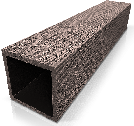 Столб ДПК 3D GardenParkett фактура дерева Венге купить в Буденновске