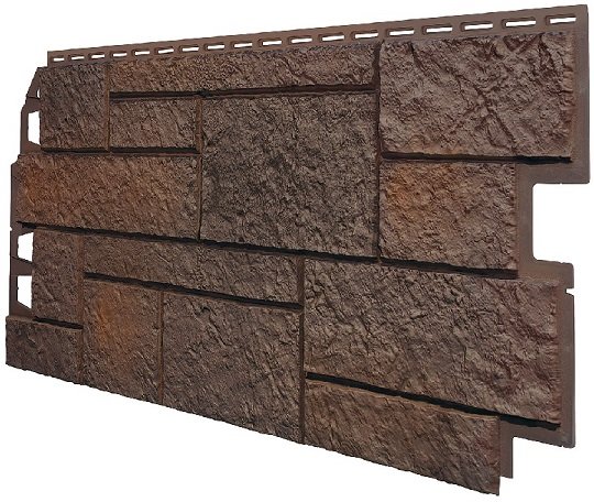 Фасадная панель VOX Sandstone (Сандстоун) темно коричневый купить в Буденновске