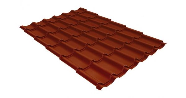 Металлочерепица классик 0,5 Satin RAL 8004 терракота купить в Буденновске