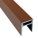П-профиль Алюминиевый EasyDecking 35x25 Коричневый купить в Буденновске