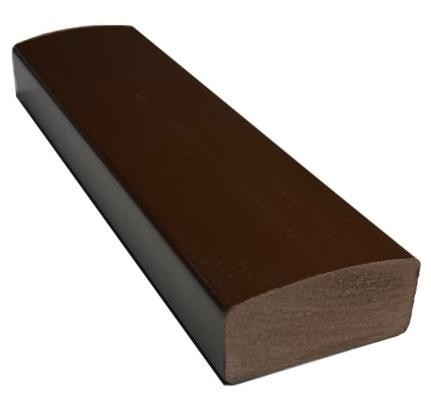 Лавочный брус Ecodecking Некст полнотелый глянцевый 70х35 шоколад купить в Буденновске