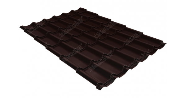 Металлочерепица классик GL 0,5 Quarzit RAL 8017 шоколад Metallic купить в Буденновске