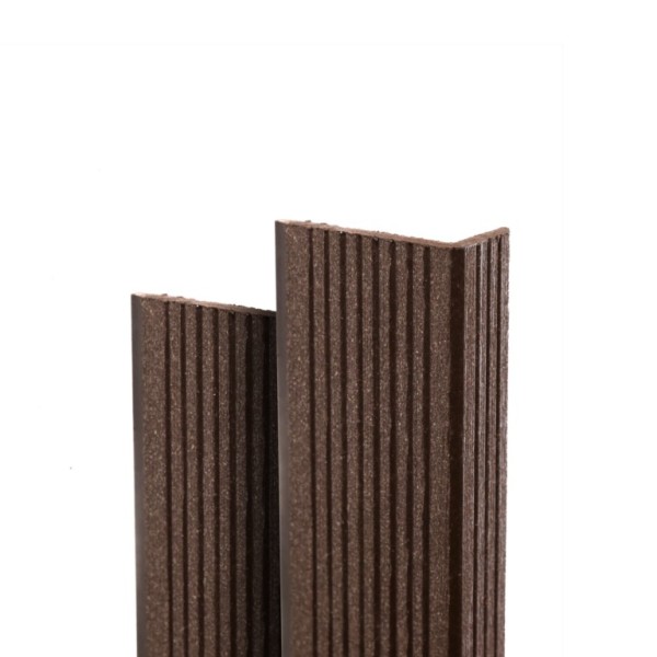 Угол торцевой Ecodecking Техно 70х35x3000 Шоколад купить в Буденновске