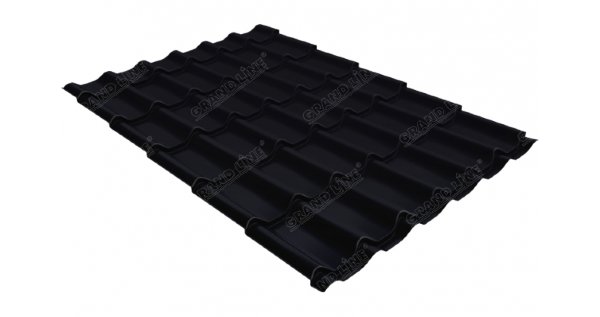 Металлочерепица классик 0,45 Drap RAL 9005 черный купить в Буденновске