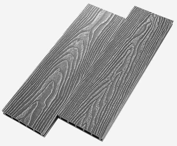 Террасная доска из ДПК RusDecking Unodeck Vintage - Серый купить в Буденновске