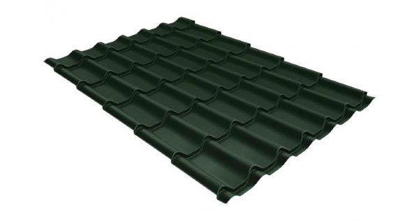 Металлочерепица классик 0,5 Satin RR 11 темно-зеленый купить в Буденновске